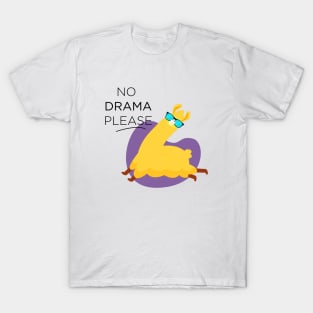 No Drama Please Funny Shirt T-Shirt